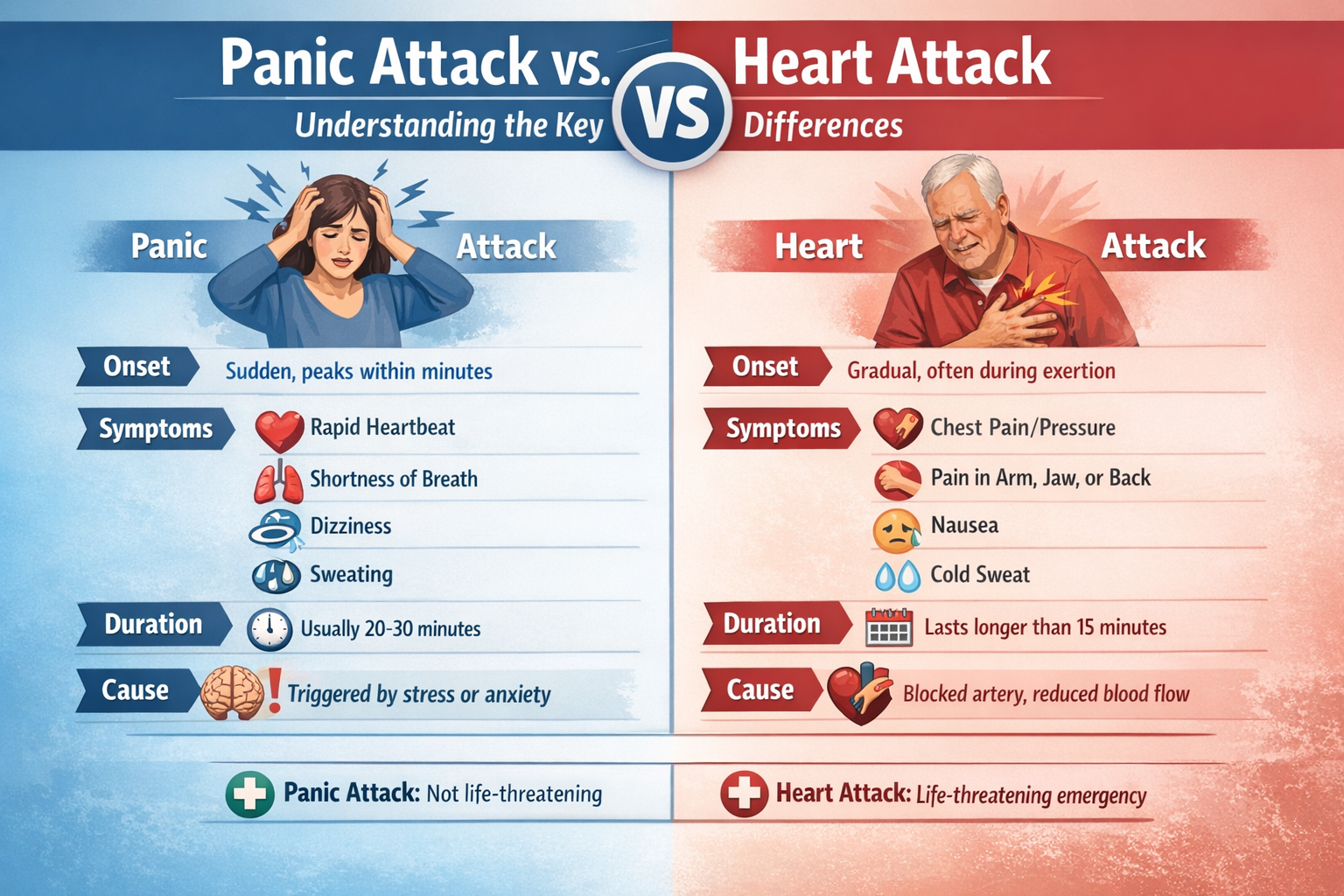 Panic Attack vs Heart Attack: Understanding the Differences