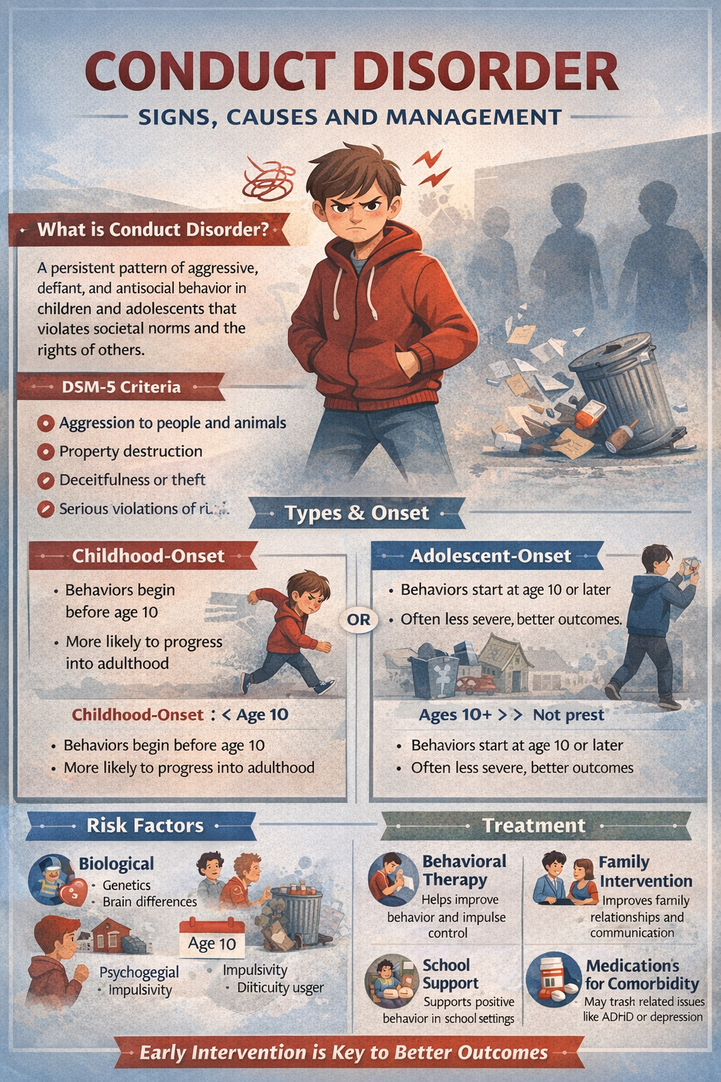 Conduct Disorder: Signs, Causes, and Management