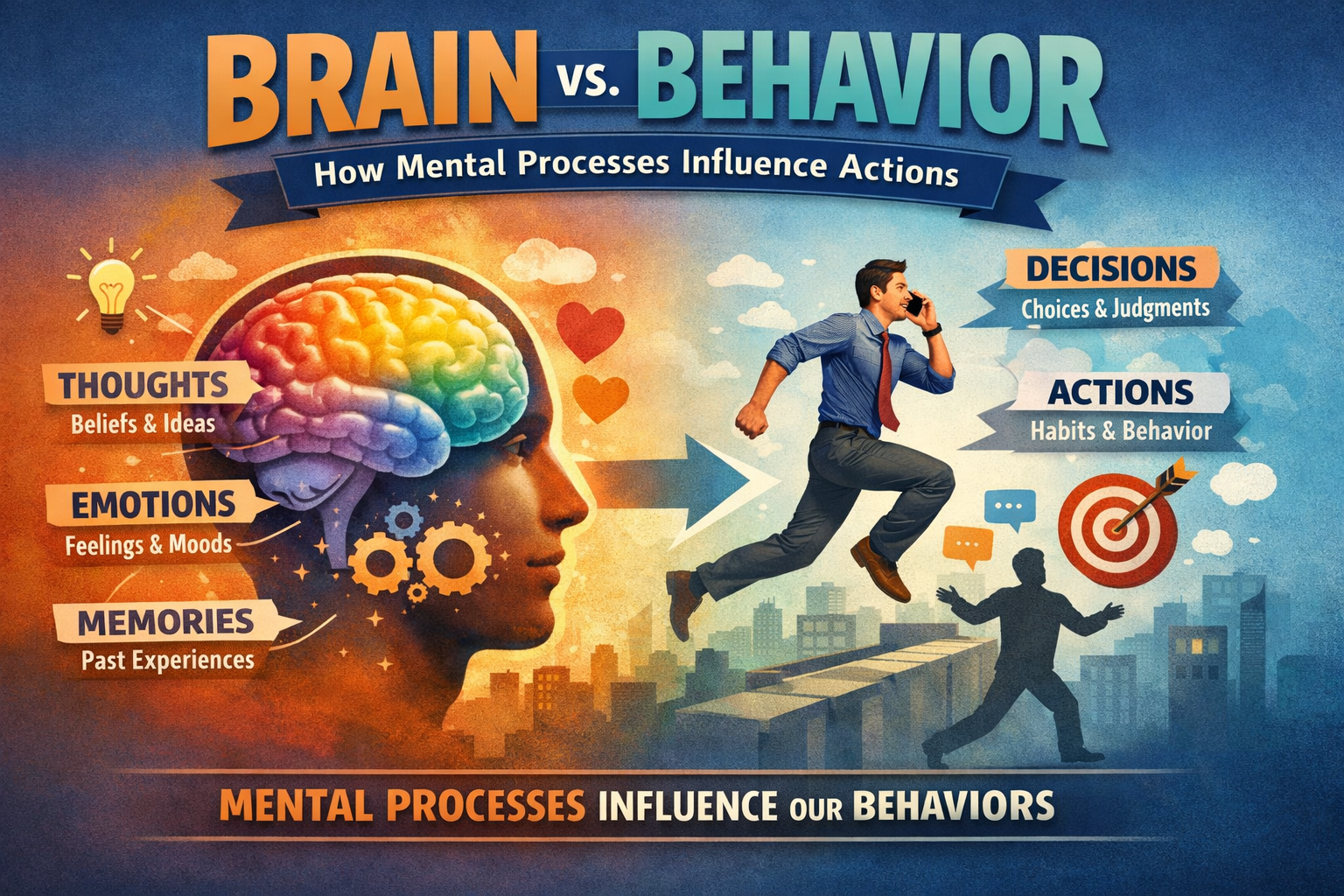 Brain vs. Behavior: How Mental Processes Influence Actions